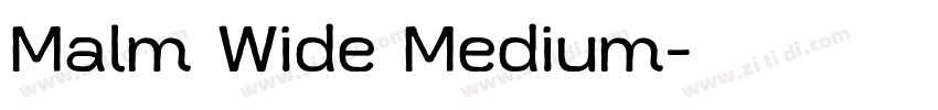 Malm Wide Medium字体转换